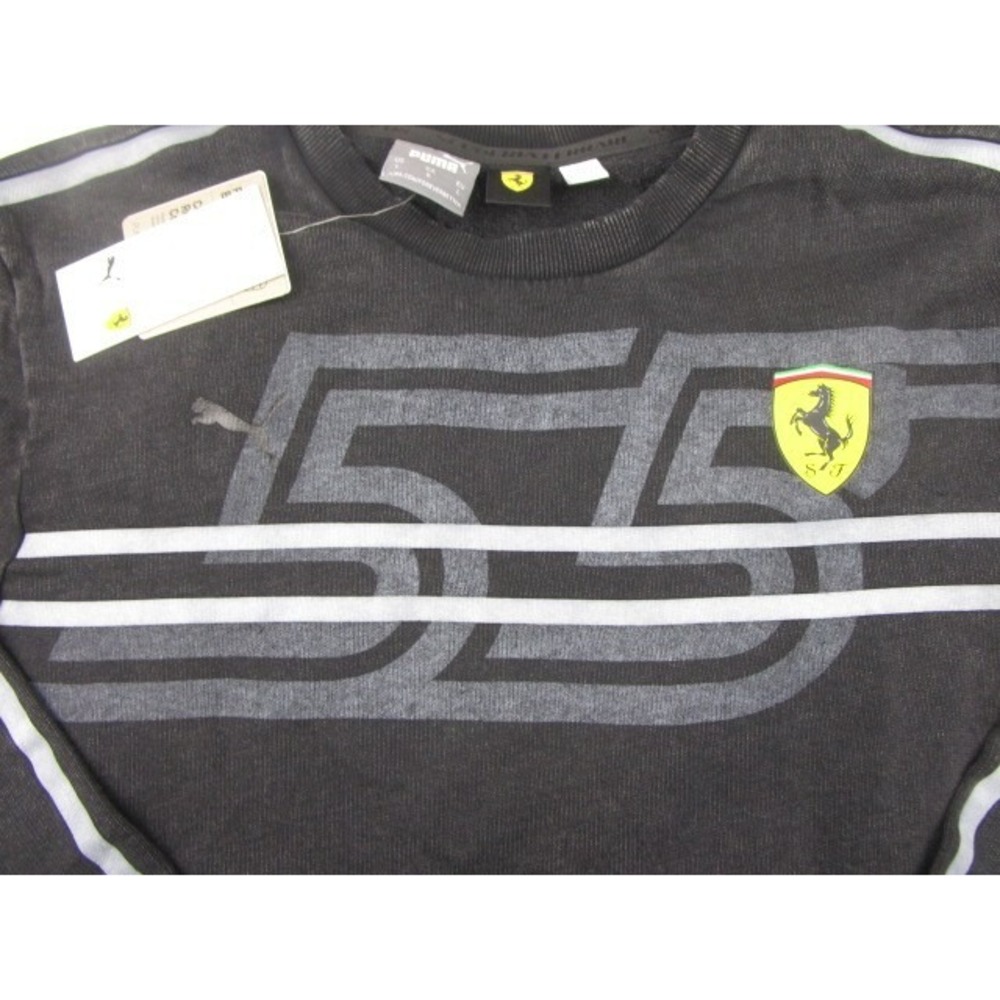 Puma Scuderia Ferrari Desert Race Crew 2 Gray Sweatshirt Men's Large